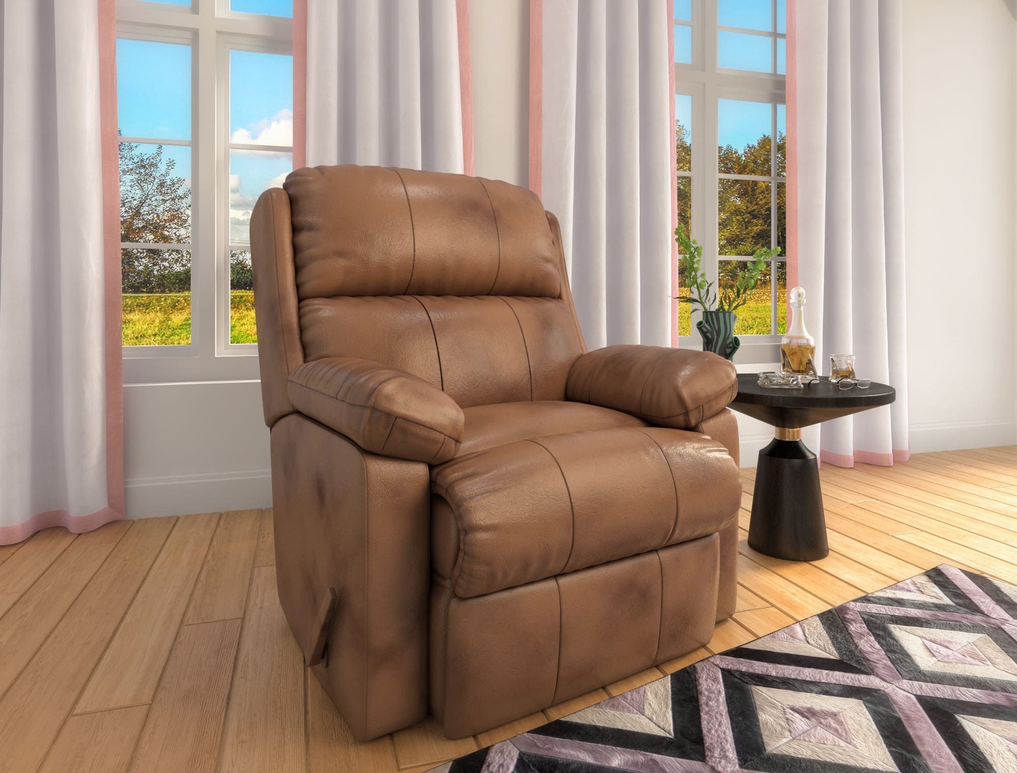 31. 3D Render of Lane Odeille Rocker Recliner